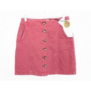 91 Cotton On Skirt Womens‎ 6 Red Mini Pockets A Line Casual Trendy Y2K 90s